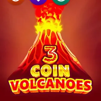 Machine à sous 3 Coin Volcanoes de 3Oaks chez EuroDreams